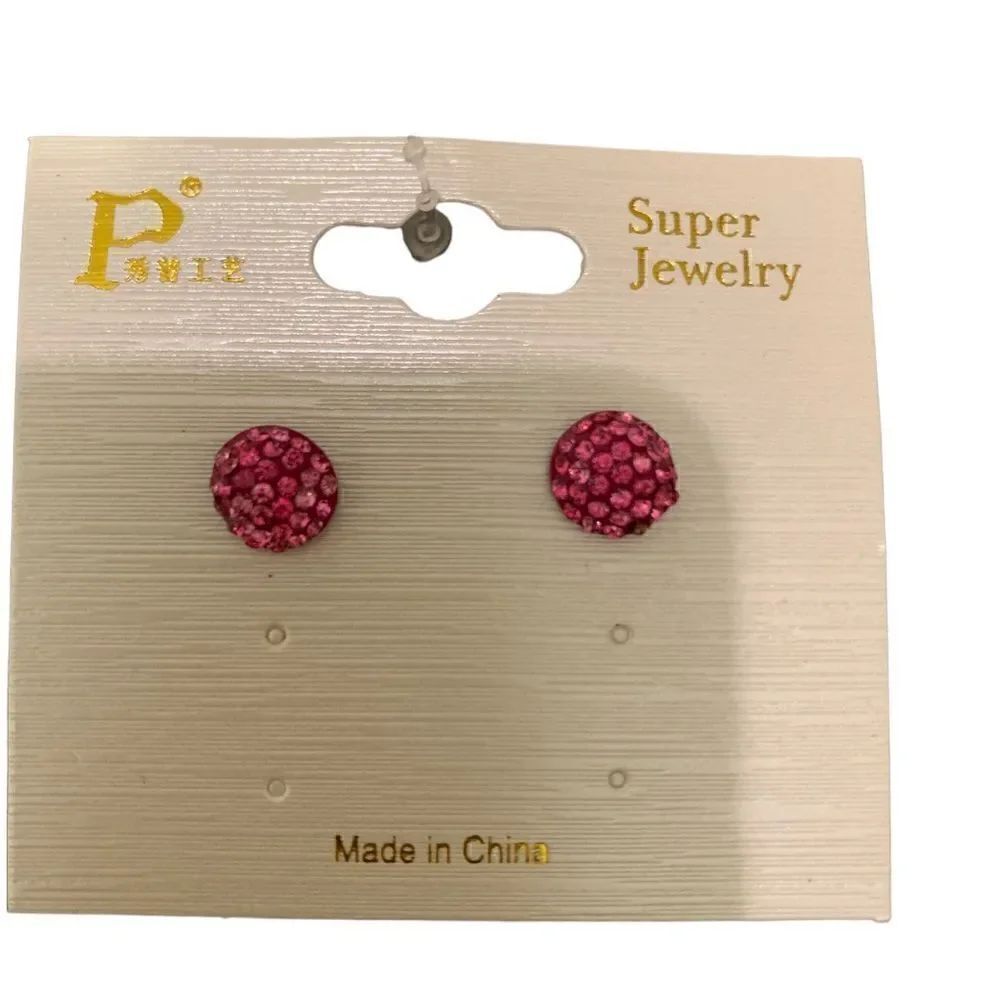 🌼🌼Glitter earrings and rhinestone earring🌼🌼